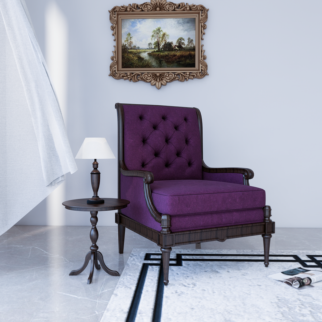 Magenta Colour Brushed Textured Velvet Flock Easy Clean Sofa, Chair and Curtain Fabric