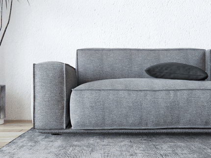 Medium Ash Grey Woven Textured Water Repellent Sofa and Chair Fabric