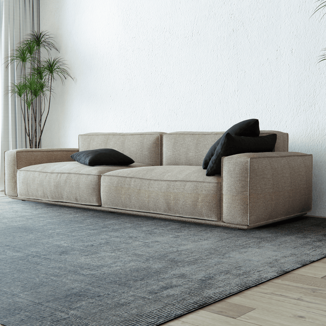 Light Stone Grey Woven Textured Water Repellent Sofa and Chair Fabric