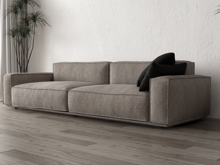 Grey Beige Woven Textured Water Repellent Sofa and Chair Fabric