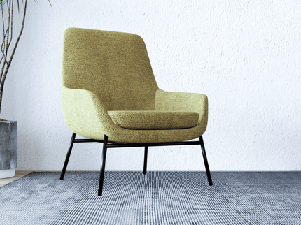 Lime Green Woven Textured Water Repellent Sofa and Chair Fabric