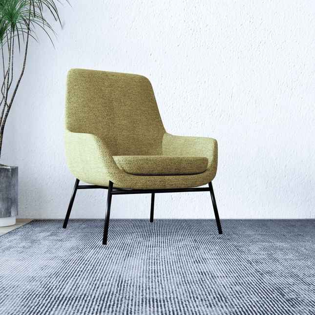 Lime Green Woven Textured Water Repellent Sofa and Chair Fabric