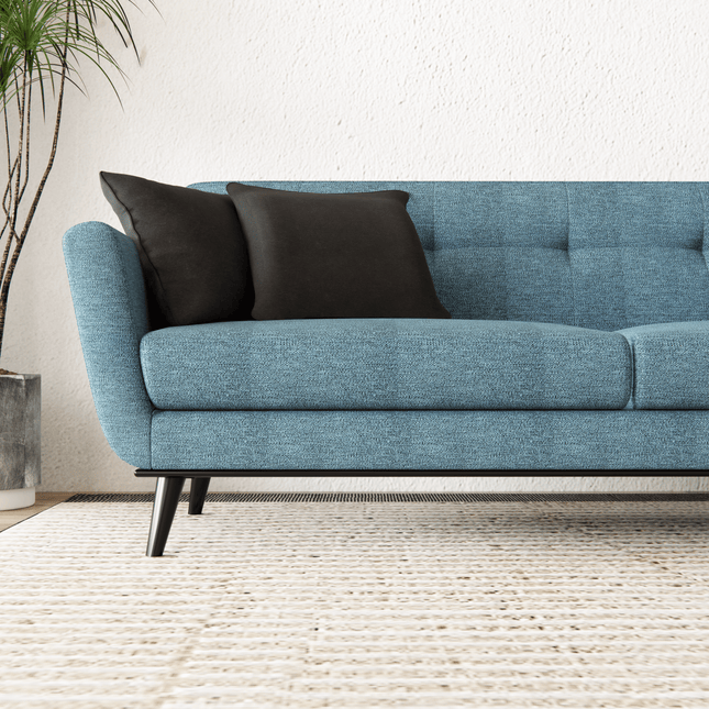 Light Turquoise Woven Textured Water Repellent Sofa and Chair Fabric