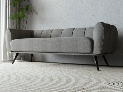 Sage Grey Woven Textured Water Repellent Sofa and Chair Fabric